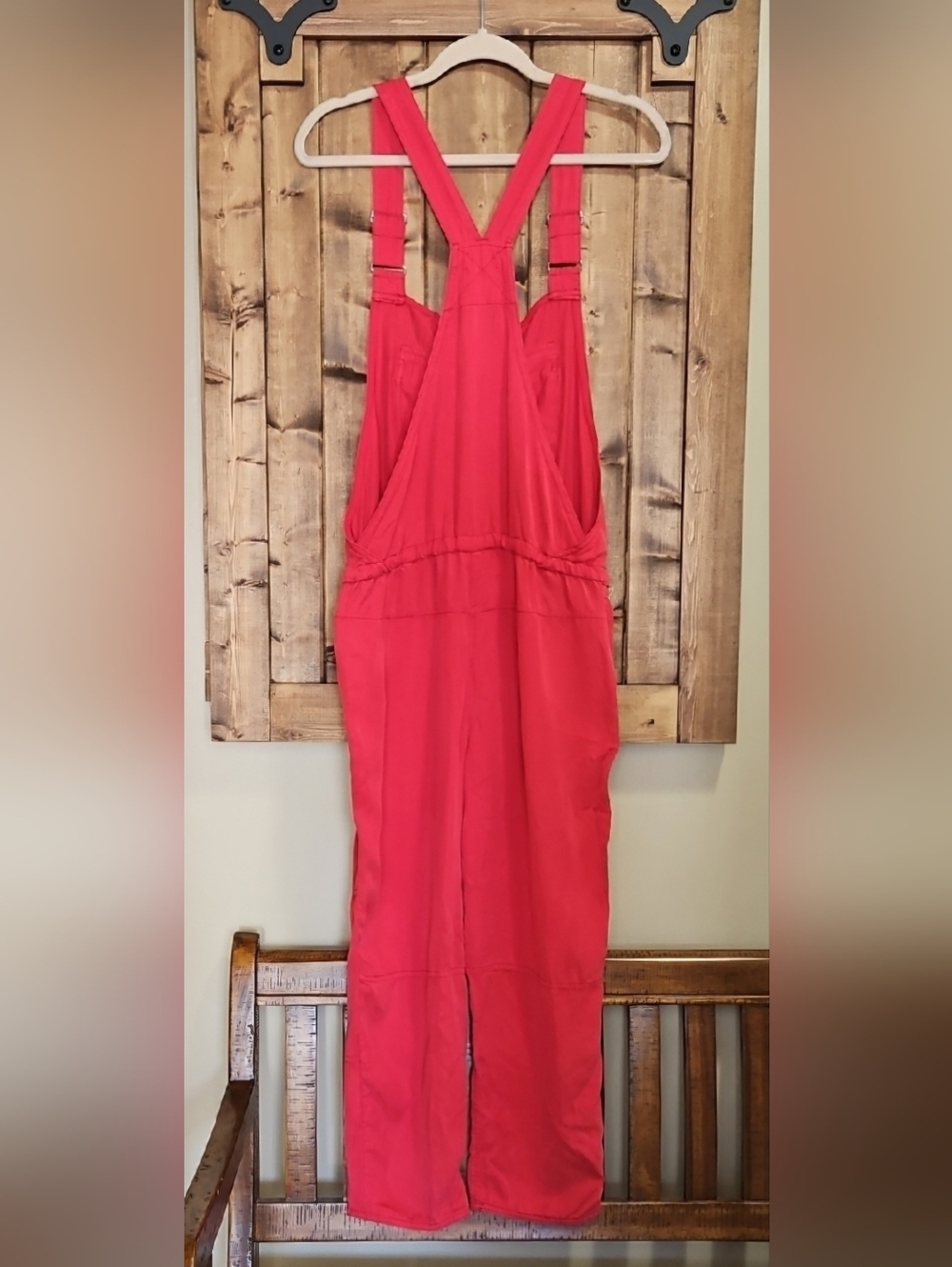 Wilfred Free Red Valletta Cropped Overalls Size S  NWOT - Picture 5 of 16